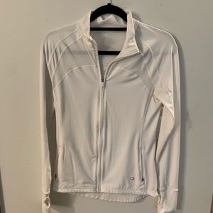 White athletic jacket from GapFit